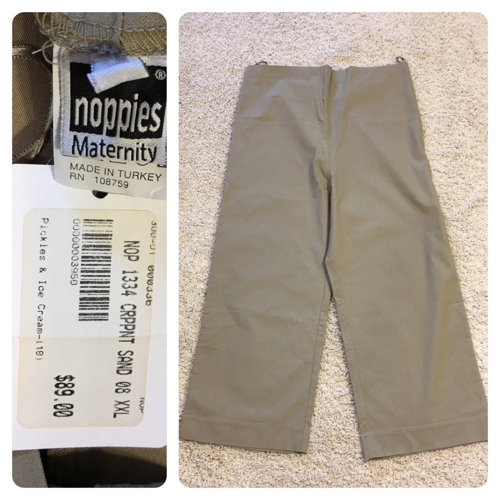 NWT! Noppies Maternity crop pants